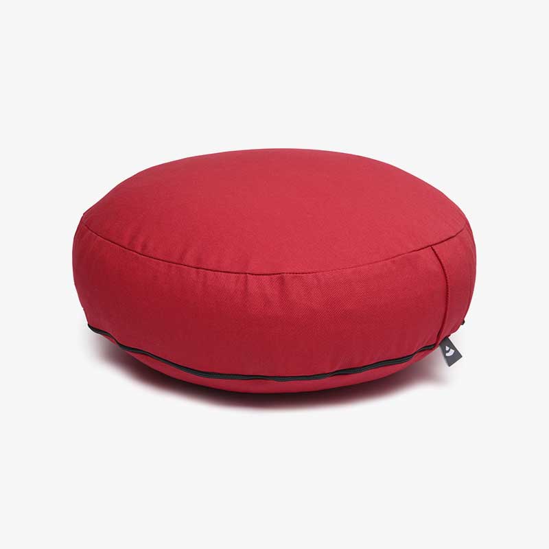 Coussin de Yoga Zafu  bordeaux rouge-bordeaux