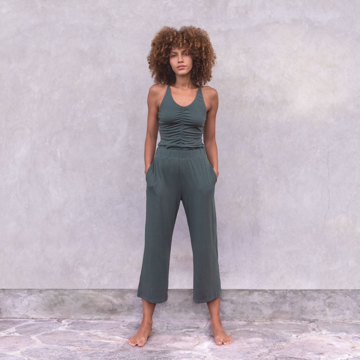 TOP lacé_coton bio_brassière intégrée - Image 12