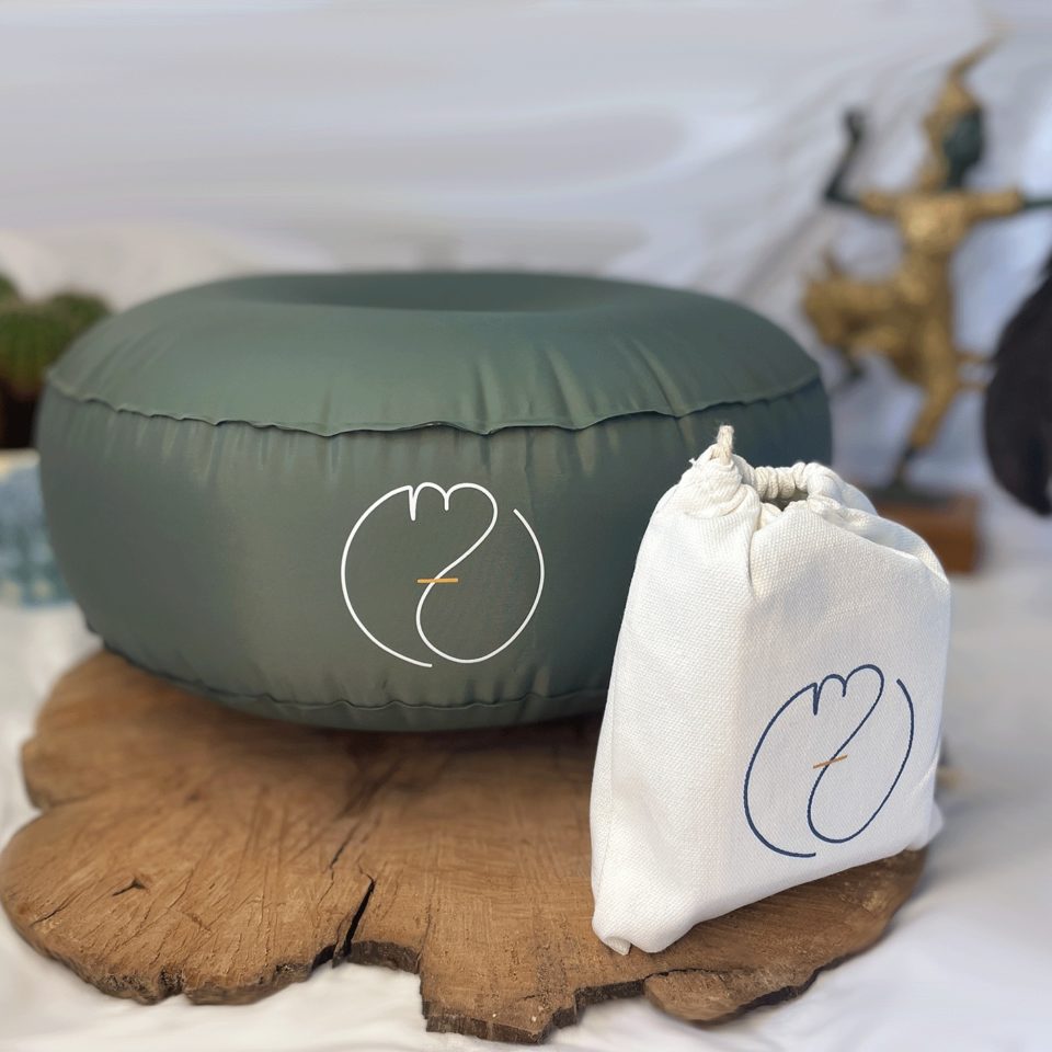 Coussin / Zafu gonflable de voyage