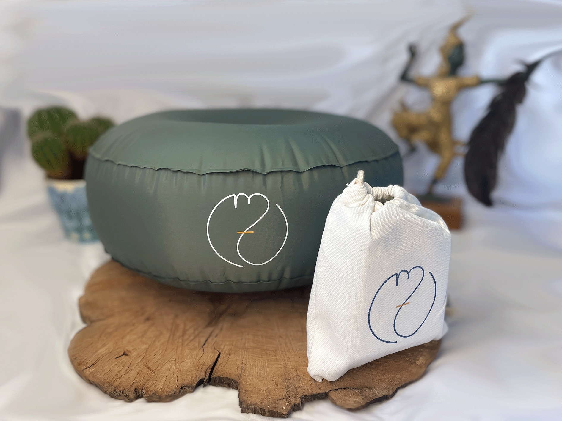 Coussin / Zafu gonflable de voyage