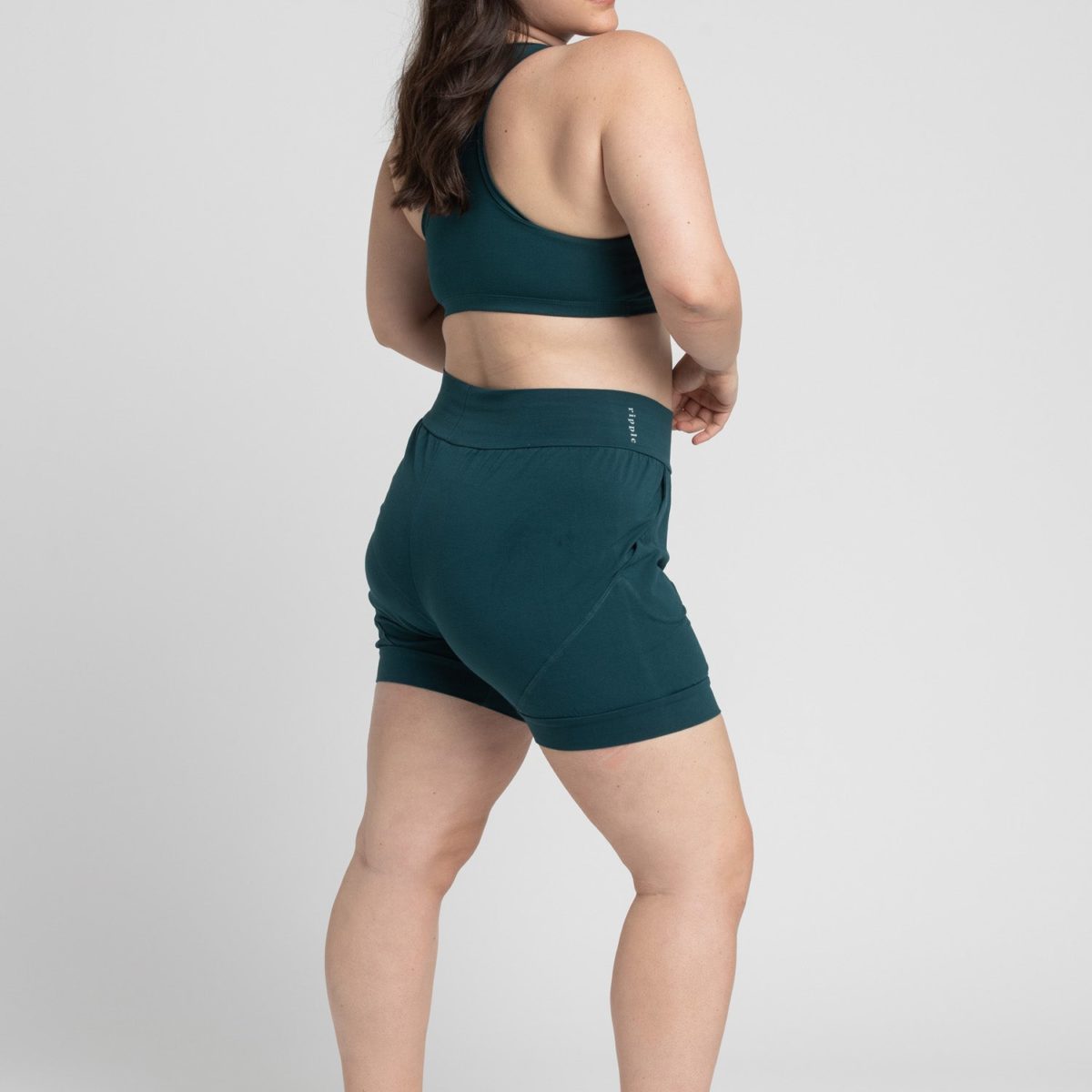 Ripple Yoga Wear - Organic Cotton Slouchy Shorts - Image 3