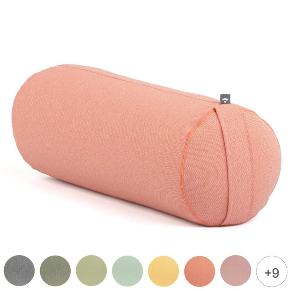 Bolster/ Traversin coton tissé Oeko-tex - ROND remplissage EPEAUTRE