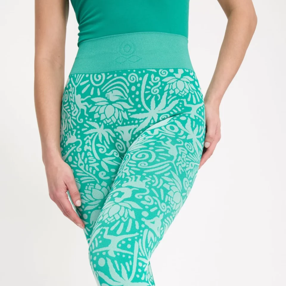 Chavara Legging jaquard en matières recyclées