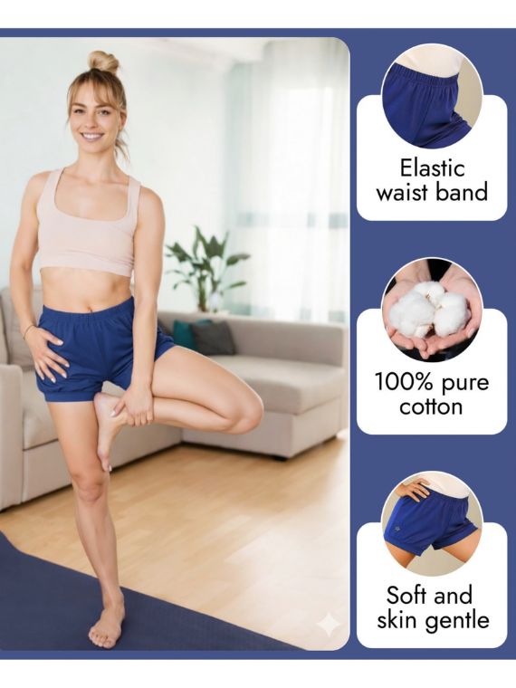Short pour Yoga Iyengar (100% coton) - Image 4